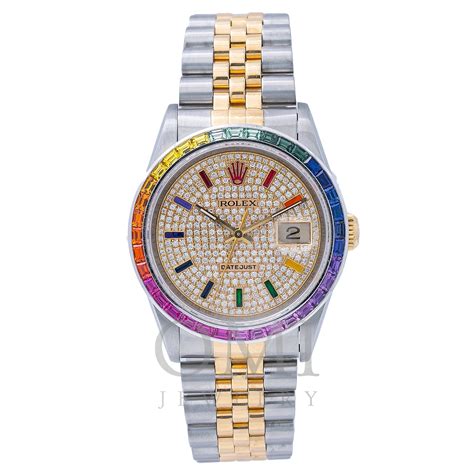 rolex datejust 36mm rainbow|rolex datejust 36mm for sale.